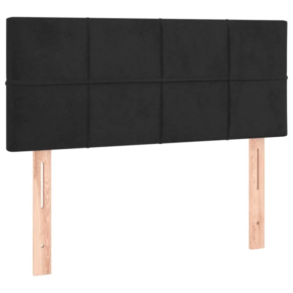 pas cher VidaXL Tête De Lit à LED Noir 100x5x78/88 Cm Velours 4