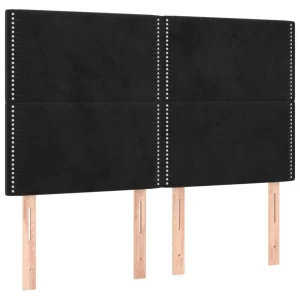 destockage VidaXL Tête De Lit à LED Noir 144x5x118/128 Cm Velours 11