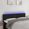 VidaXL Tête De Lit à LED Noir 144x5x78/88 Cm Tissu excellents soldes 17