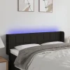 VidaXL Tête De Lit à LED Noir 147x16x78/88 Cm Tissu Paris 17