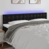 Distributeur Officiel VidaXL Tête De Lit à LED Noir 180x5x78/88 Cm Similicuir 19
