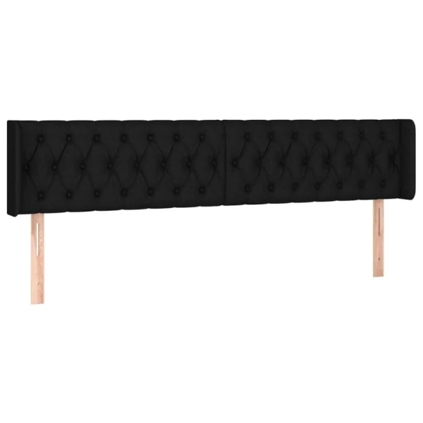 VidaXL Tête De Lit à LED Noir 183x16x78/88 Cm Tissu Large choix en ligne 3