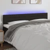 VidaXL Tête De Lit à LED Noir 200x5x78/88 Cm Tissu magasin france 16