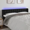 magasin pas cher VidaXL Tête De Lit à LED Noir 203x16x78/88 Cm Similicuir 17