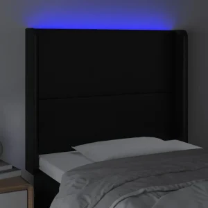 VidaXL Tête De Lit à LED Noir 83x16x118/128 Cm Similicuir Paiement sécurisé 11