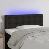 aux meilleurs prix VidaXL Tête De Lit à LED Noir 90x5x78/88 Cm Tissu 19