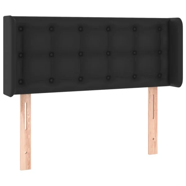 en ligne VidaXL Tête De Lit à LED Noir 93x16x78/88 Cm Similicuir 3