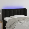 jusqu'à VidaXL Tête De Lit à LED Noir 93x16x78/88 Cm Velours 19