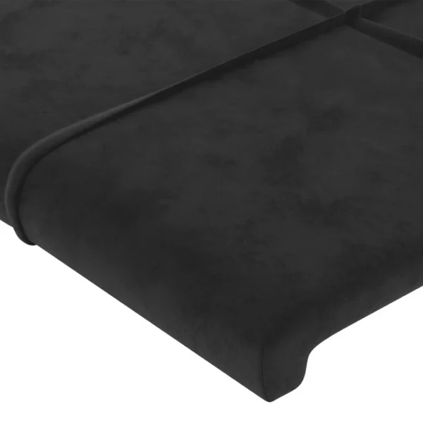 VidaXL Tête De Lit à LED Noir 93x16x78/88 Cm Velours se précipiter pour acheter 5