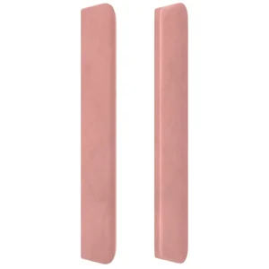 styles dernier cri VidaXL Tête De Lit à LED Rose 147x16x118/128 Cm Velours 13