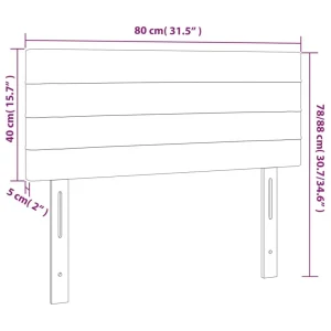 Acheter VidaXL Tête De Lit à LED Rose 80x5x78/88 Cm Velours 15