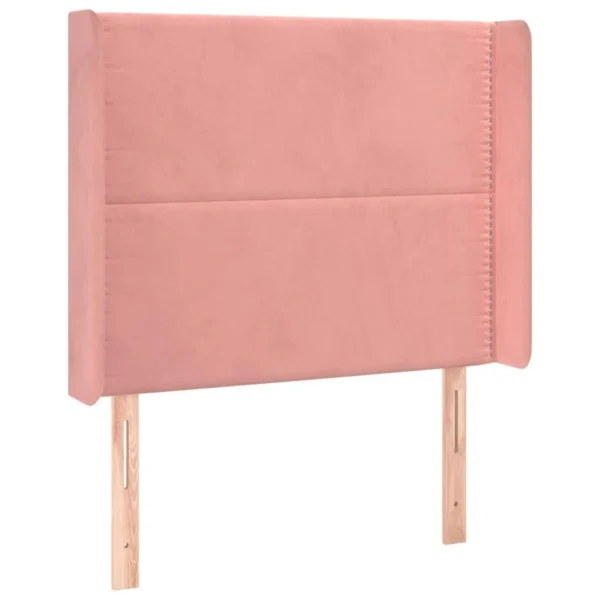 france VidaXL Tête De Lit à LED Rose 83x16x118/128 Cm Velours 3