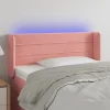 De Qualité VidaXL Tête De Lit à LED Rose 93x16x78/88 Cm Velours 19