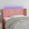 achat pas cher VidaXL Tête De Lit à LED Rose 93x16x78/88 Cm Velours 17