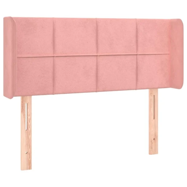 achat pas cher VidaXL Tête De Lit à LED Rose 93x16x78/88 Cm Velours 3
