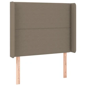 marque pas cher en ligne VidaXL Tête De Lit à LED Taupe 103x16x118/128 Cm Tissu 9