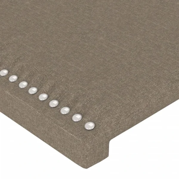 marque pas cher en ligne VidaXL Tête De Lit à LED Taupe 103x16x118/128 Cm Tissu 5