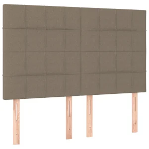 site pas cher VidaXL Tête De Lit à LED Taupe 144x5x118/128 Cm Tissu 11