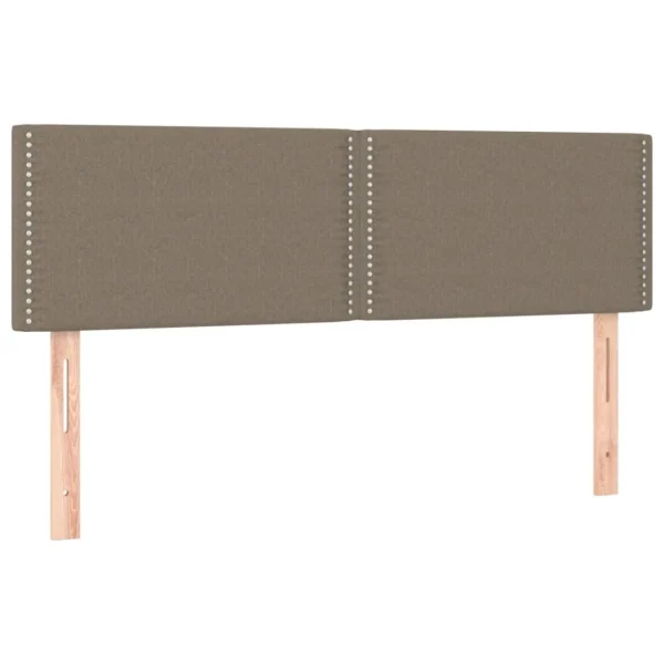 achetez pas cher VidaXL Tête De Lit à LED Taupe 144x5x78/88 Cm Tissu 4