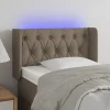magasin en ligne VidaXL Tête De Lit à LED Taupe 83x16x78/88 Cm Tissu 19