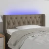 VidaXL Tête De Lit à LED Taupe 93x16x78/88 Cm Tissu marques de renommée 17