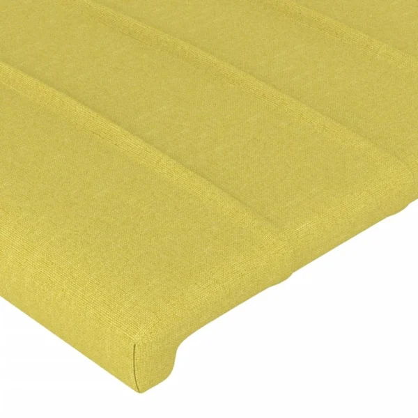 boutique en ligne VidaXL Tête De Lit à LED Vert 100x5x78/88 Cm Tissu 5