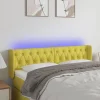 styles dernier cri VidaXL Tête De Lit à LED Vert 147x16x78/88 Cm Tissu 19