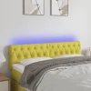 outlet VidaXL Tête De Lit à LED Vert 160x7x78/88 Cm Tissu 17