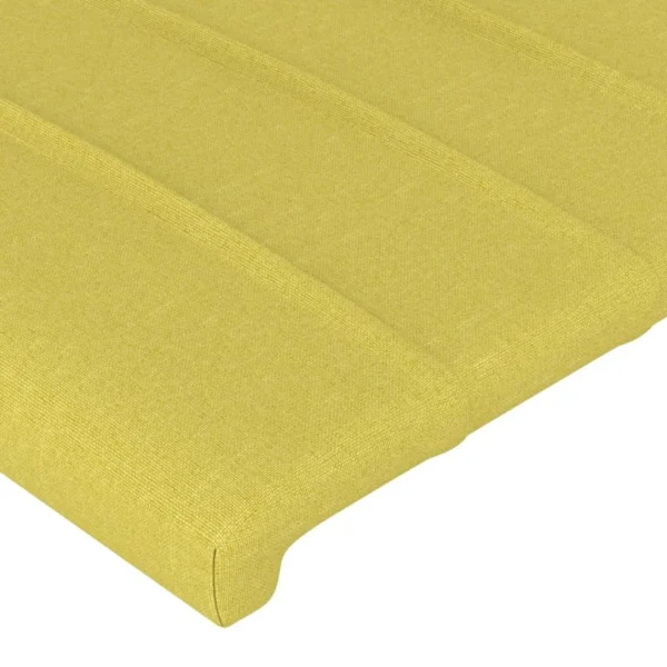 en ligne VidaXL Tête De Lit à LED Vert 163x16x118/128 Cm Tissu 5