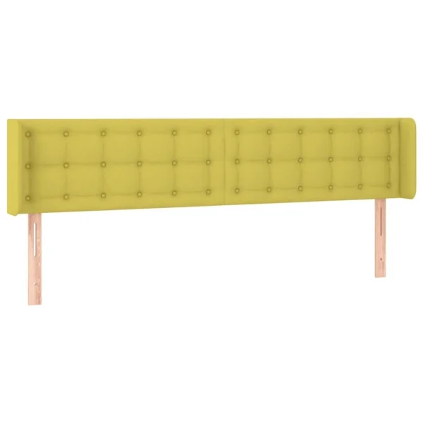 Boutique VidaXL Tête De Lit à LED Vert 163x16x78/88 Cm Tissu 3