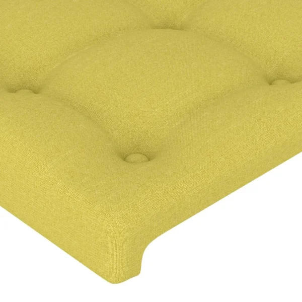 Boutique VidaXL Tête De Lit à LED Vert 163x16x78/88 Cm Tissu 5
