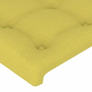 boutique en ligne VidaXL Tête De Lit à LED Vert 80x5x78/88 Cm Tissu 13