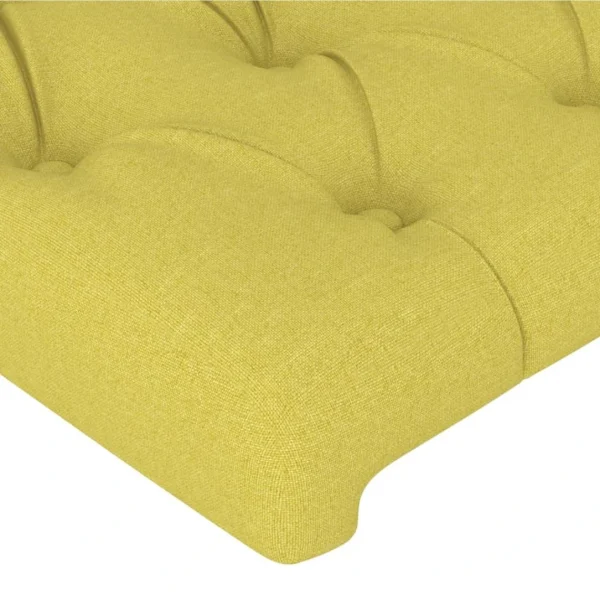 VidaXL Tête De Lit à LED Vert 80x7x78/88 Cm Tissu garantis authentique 5