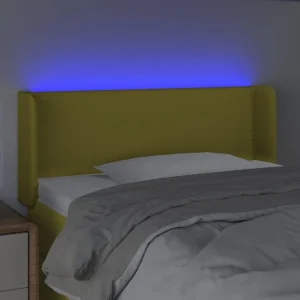 VidaXL Tête De Lit à LED Vert 83x16x78/88 Cm Tissu soldes pas cher 11