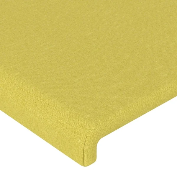 marque moins cher VidaXL Tête De Lit à LED Vert 83x16x78/88 Cm Tissu 5