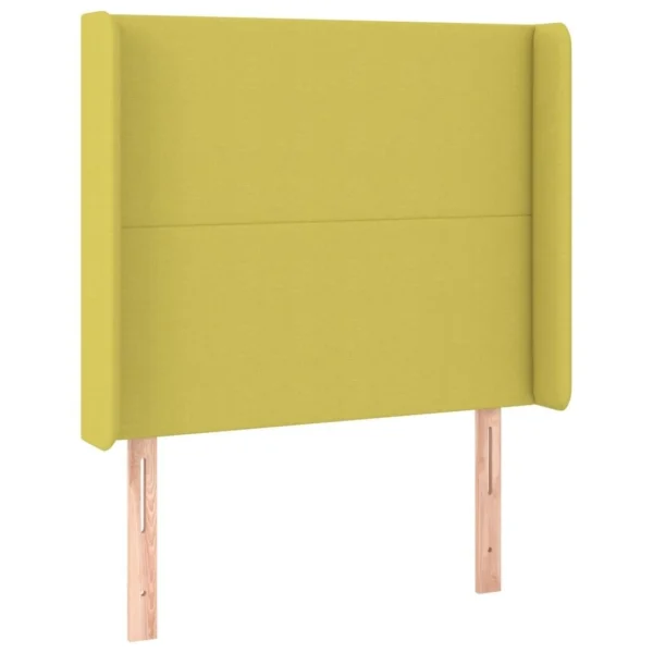 vente pas cher en ligne VidaXL Tête De Lit à LED Vert 93x16x118/128 Cm Tissu 4
