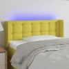VidaXL Tête De Lit à LED Vert 93x16x78/88 Cm Tissu soldes luxe 17