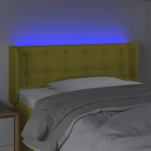 VidaXL Tête De Lit à LED Vert 93x16x78/88 Cm Tissu soldes luxe 11