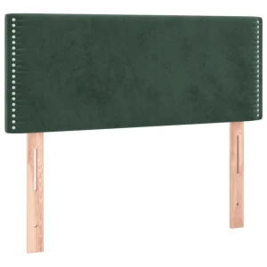 outlet soldes VidaXL Tête De Lit à LED Vert Foncé 100x5x78/88 Cm Velours 11
