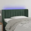 grande surprise VidaXL Tête De Lit à LED Vert Foncé 103x16x78/88 Cm Velours 17