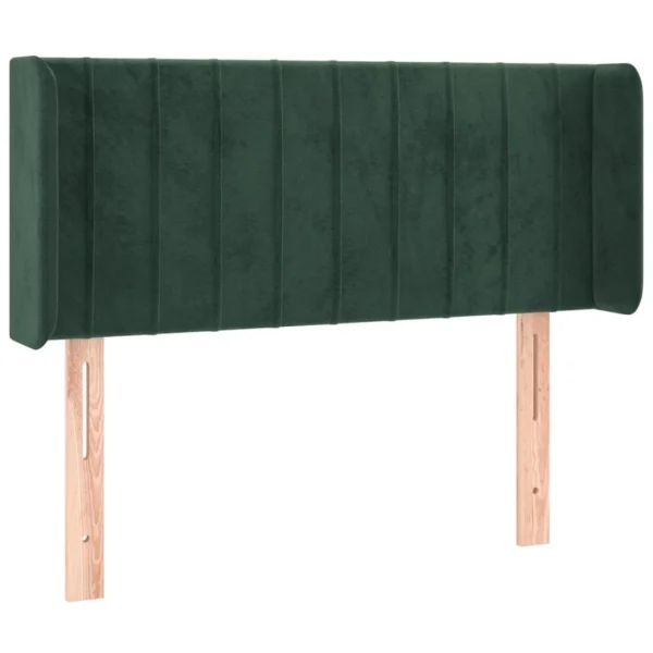 grande surprise VidaXL Tête De Lit à LED Vert Foncé 103x16x78/88 Cm Velours 3