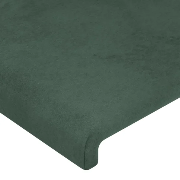 VidaXL Tête De Lit à LED Vert Foncé 144x5x78/88 Cm Velours magasin paris 5