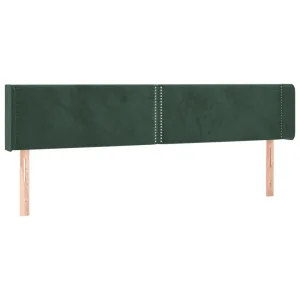 VidaXL Tête De Lit à LED Vert Foncé 203x16x78/88 Cm Velours a Prix Discount 9