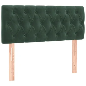 mode VidaXL Tête De Lit à LED Vert Foncé 90x7x78/88 Cm Velours 11