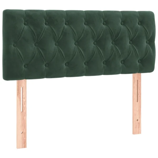 mode VidaXL Tête De Lit à LED Vert Foncé 90x7x78/88 Cm Velours 4