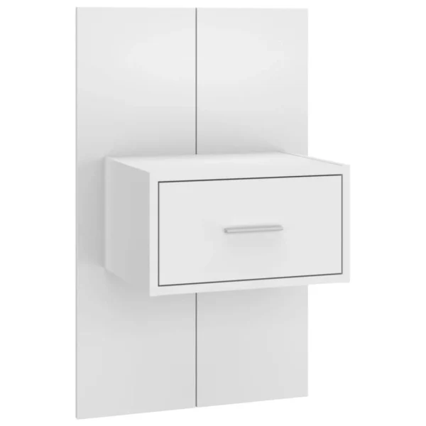 VidaXL Tête De Lit Avec Armoires Blanc Bois D’ingénierie Authentic Original licence 5