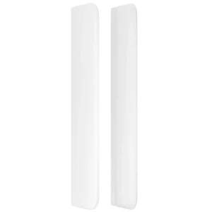 à prix d'occasion VidaXL Tête De Lit Avec Oreilles Blanc 147x16x118/128 Cm Similicuir 13