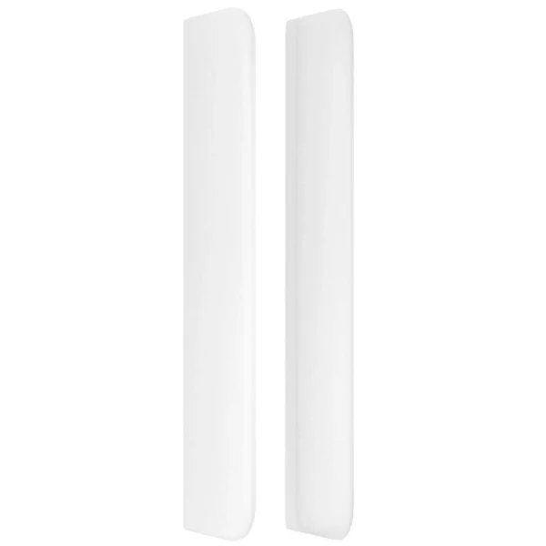 à prix d'occasion VidaXL Tête De Lit Avec Oreilles Blanc 147x16x118/128 Cm Similicuir 5