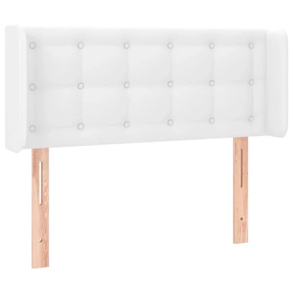 VidaXL Tête De Lit Avec Oreilles Blanc 93x16x78/88 Cm Similicuir en ligne vente 3