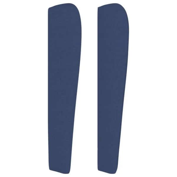 prix le plus bas VidaXL Tête De Lit Avec Oreilles Bleu 103x23x118/128 Cm Tissu 5
